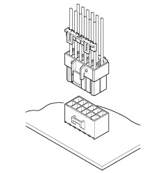 Schematic photo of HL Connector (W to B)